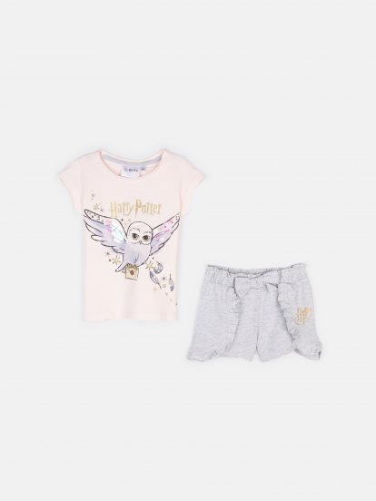Set of cotton t-shirt and shorts Harry Potter