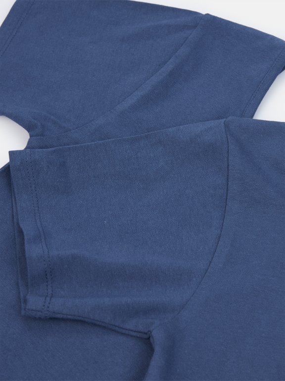 Základné basic krátke elastické tričko