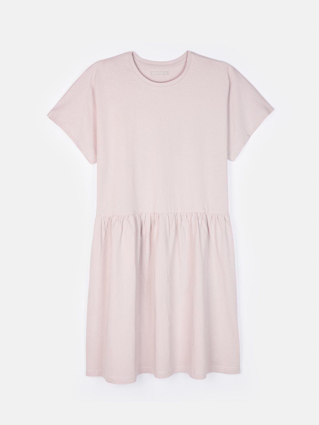 Plus size plain cotton dress