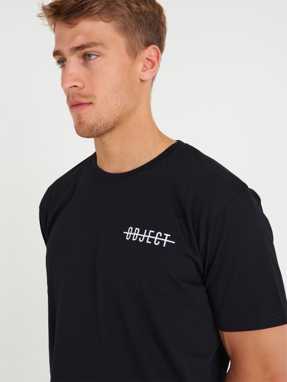 Cotton t-shirt with slogan