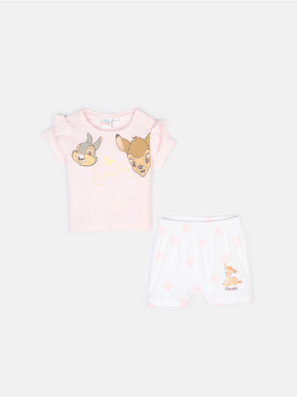 Set of cotton t-shirt and shorts Bambi