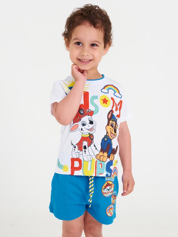 Set of cotton t-shirt and shorts Paw Patrol