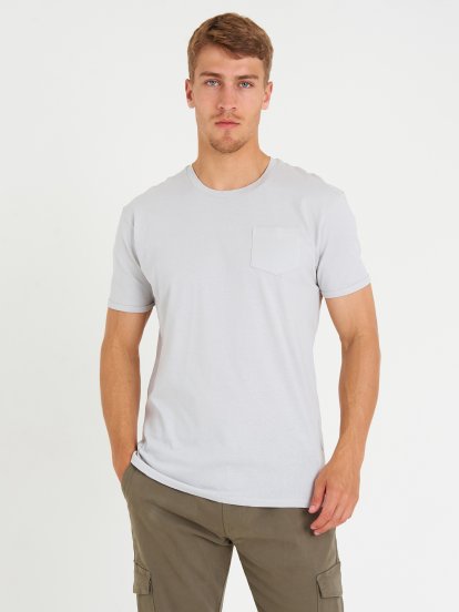 Základné basic bavlnené tričko pánske