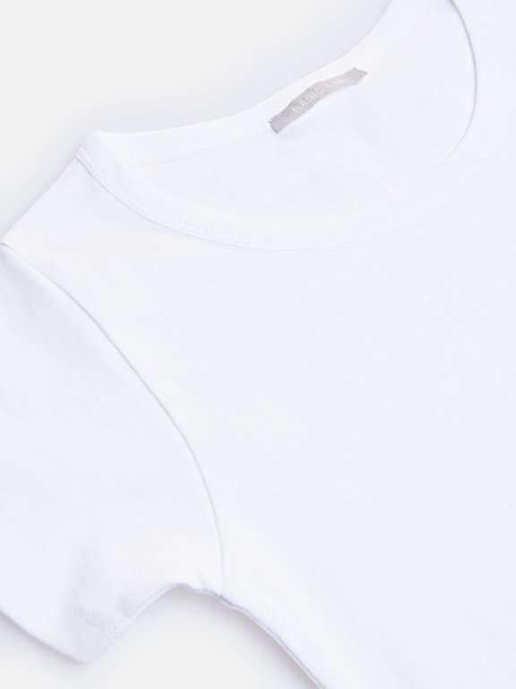 Základné basic tričko z bavlnenej zmesi