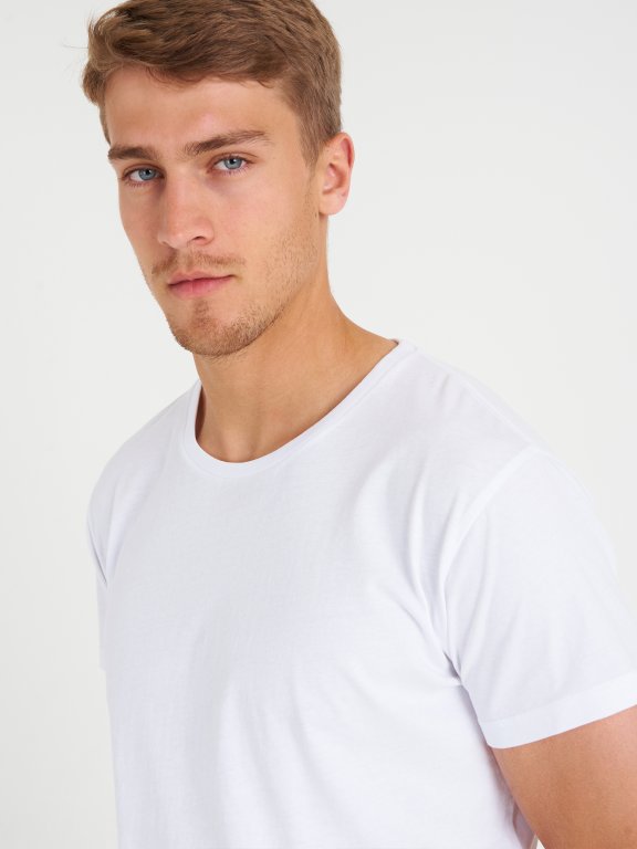 Męska koszulka basic z bawełny