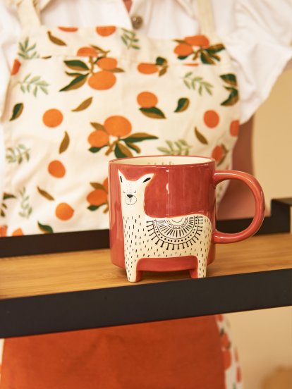 Ceramic mug llama