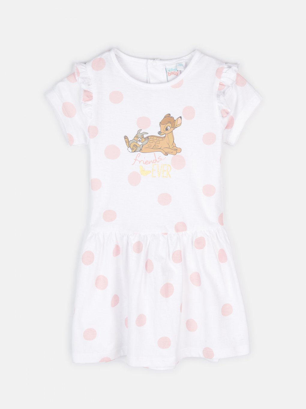 Bawełniana sukienka dla niemowląt Bambi