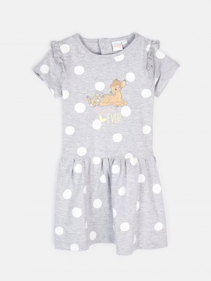 Bawełniana sukienka dla niemowląt Bambi