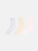 3 pack dotted crew socks