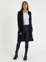 Long knitted blazer with pockets
