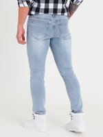 Podstawowe proste jeansy męskie slim basic