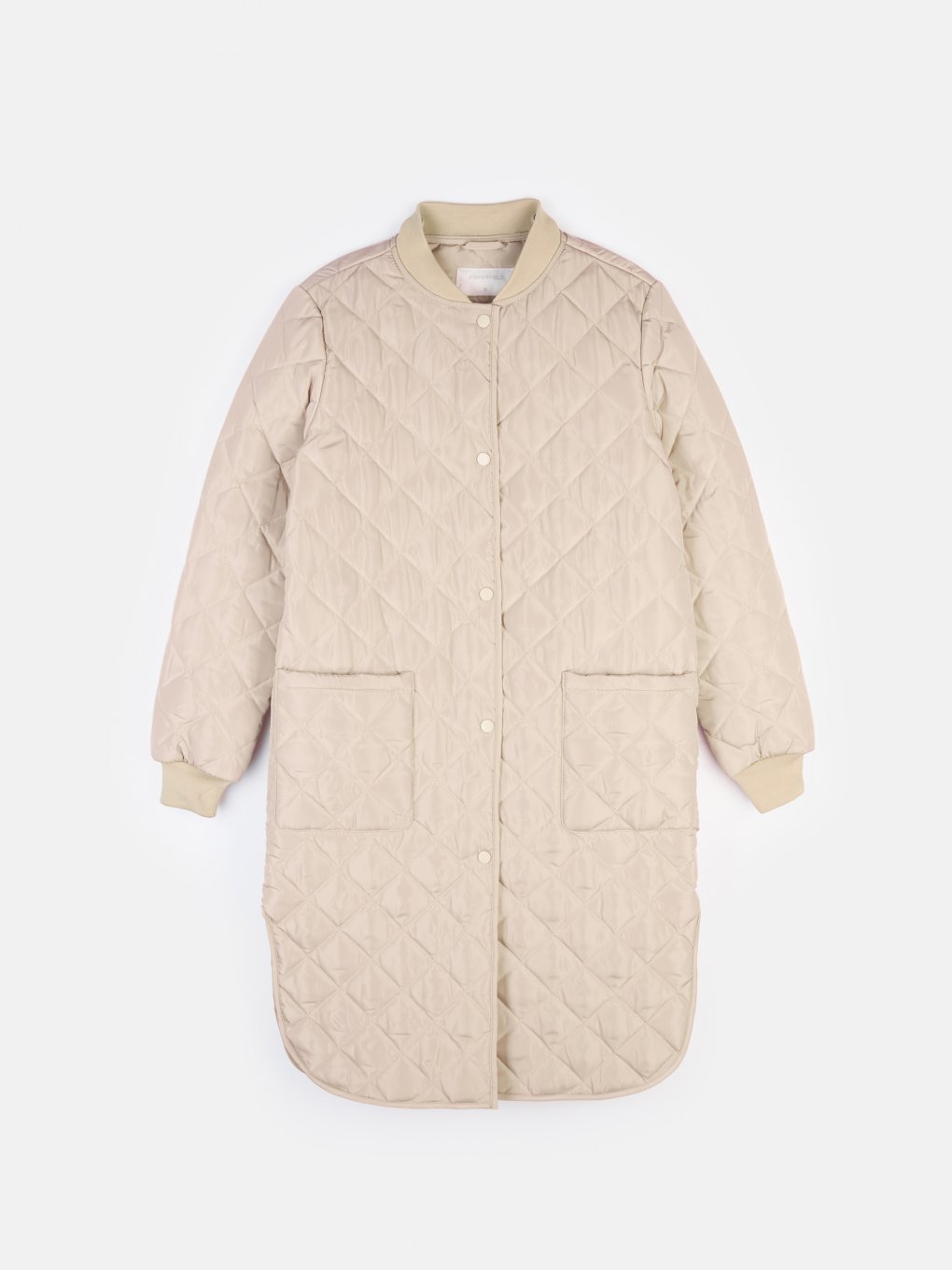 Longline quilted jacket