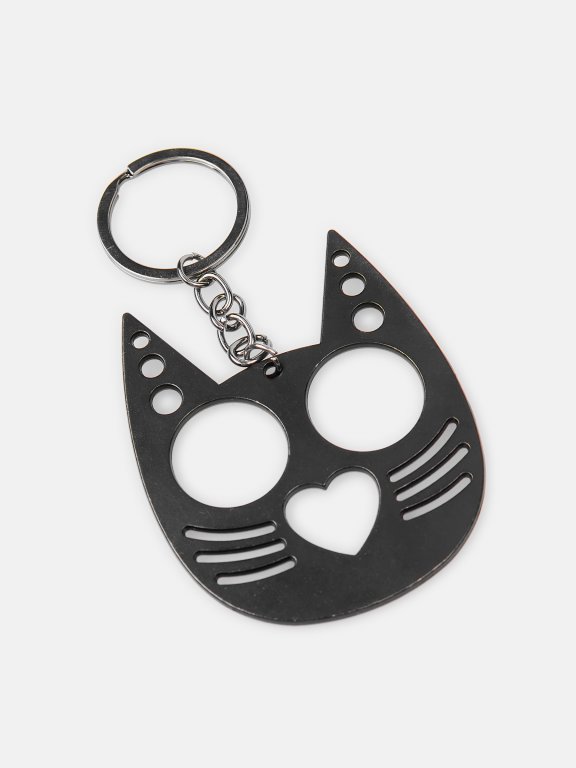 Cat shaped key ring