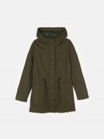 Plus size parka with hood