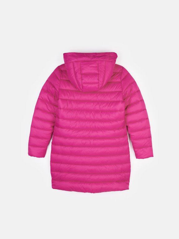 Quilted light jacket with hood