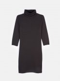 Roll neck ribbed dress