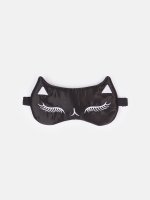 Saténová maska na spaní ve tvaru kočky