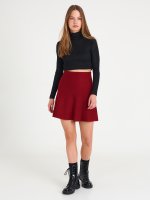 Knitted mini skirt