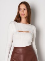 2in1 ribbed top