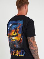 Cotton t-shirt with back print