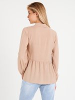 Blouse with ruffle