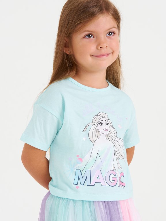 Dievčenská súprava tričko a sukňa Disney Frozen II