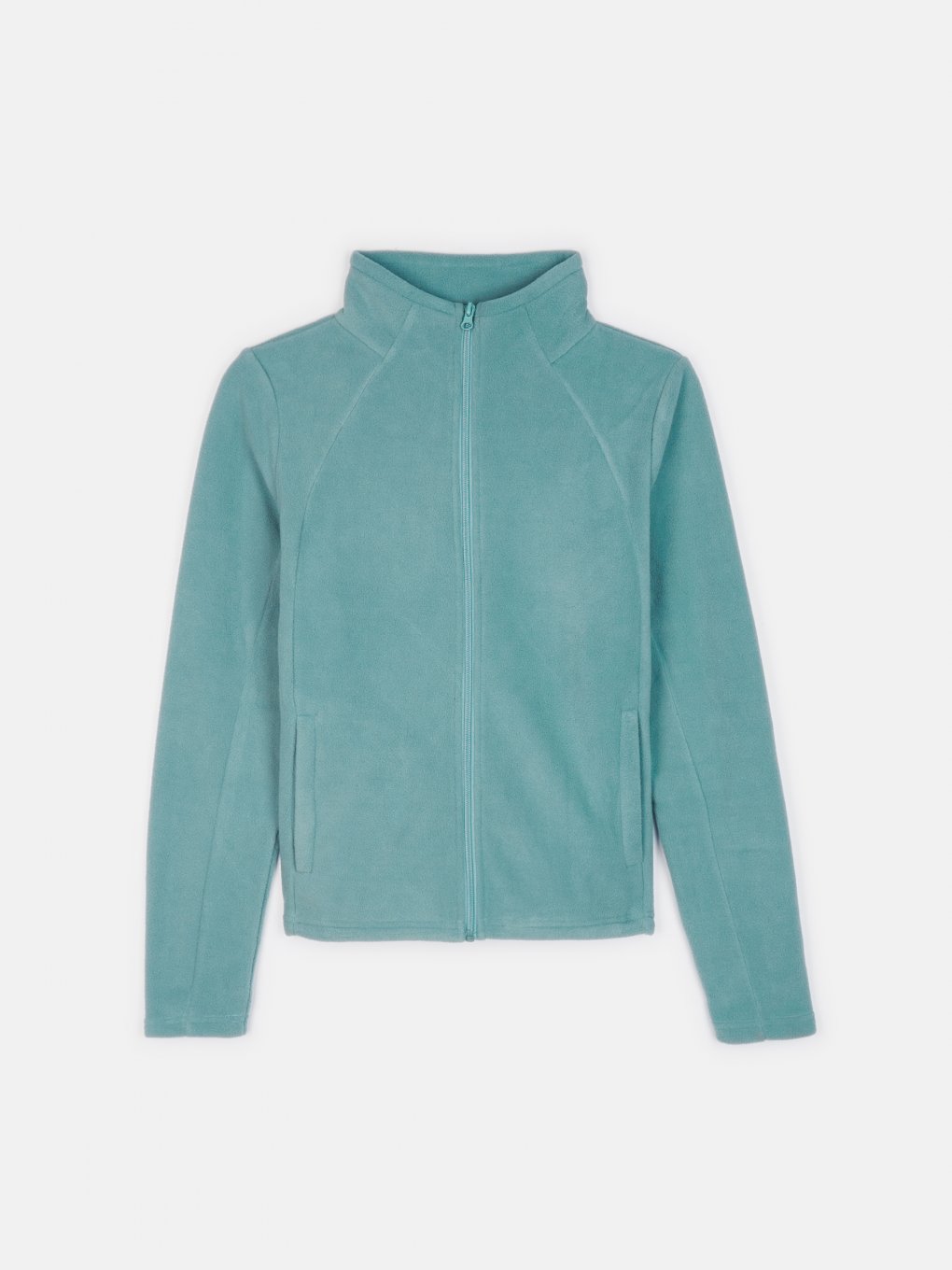 Fleece zip-up sweatshirt