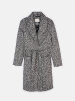 Marled robe coat