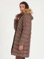 Longline quilted padded jacet