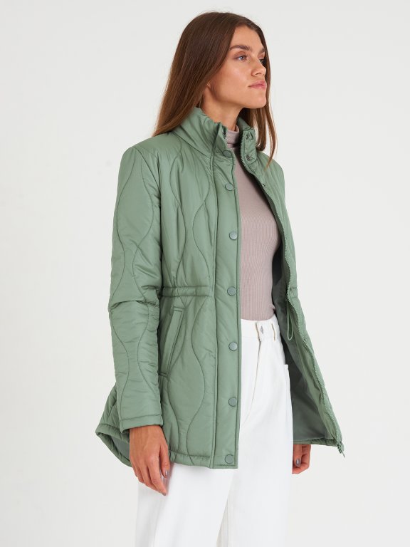 Quilted padded parka