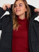 Plus size quilted padded jacket