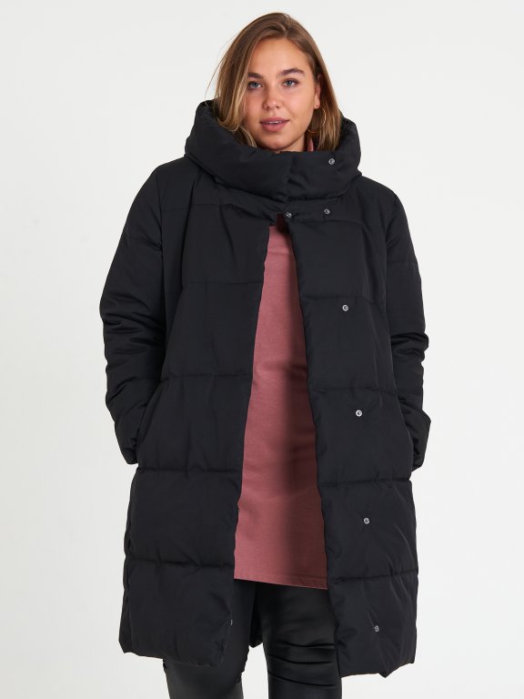 Plus size quilted winter jacket