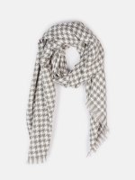 Houndstooth pattern scarf