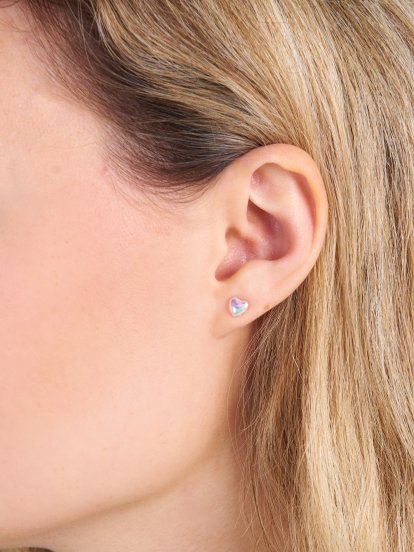 6-pack of heart shaped earrings