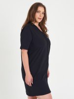 Plus size cotton nightdress with buttons