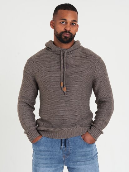 Melírovaný pulover pánsky