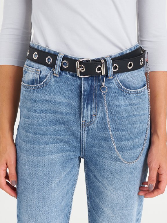 Belt with chain