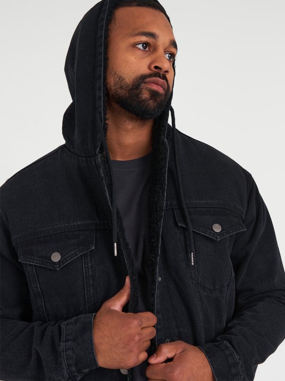 Manfinity Men's Fleece-Lined Denim Jacket | SHEIN USA