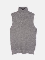 Knitted roll neck vest