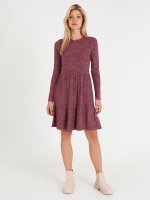 Knitted marled dress