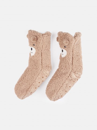 Teddy crew non-slip socks