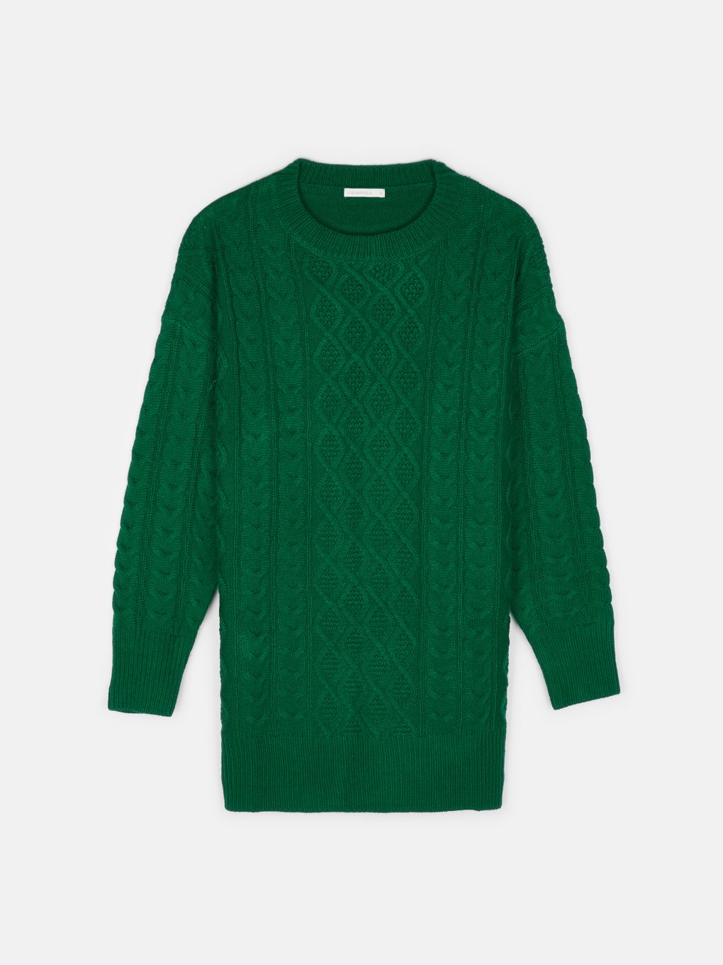 Sweter oversize z plecionym wzorem