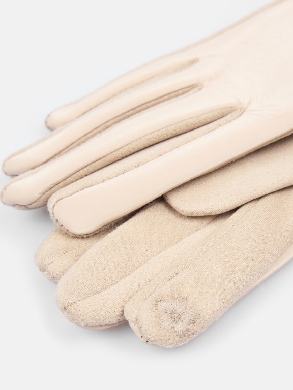 Combined touch screen gloves
