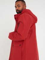 Zimná vatovaná bunda s kapucňou pánska