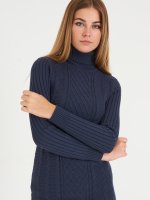 Cable-knit bodycon dress