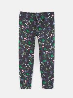 Soft leggings with floral print