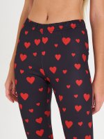 Hearts print leggings