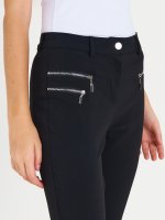Skinny pants with zippers