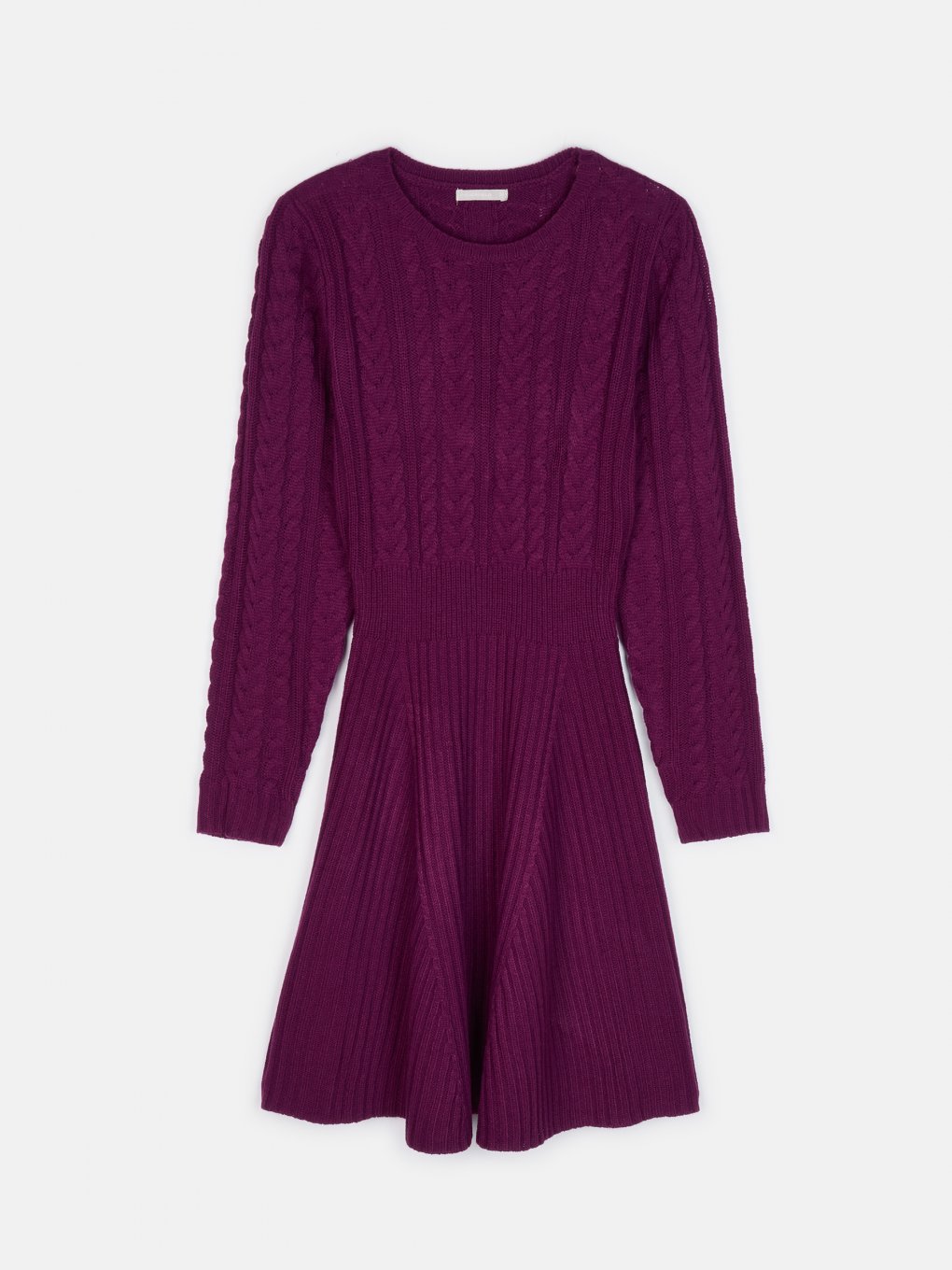 Cable-knit dress