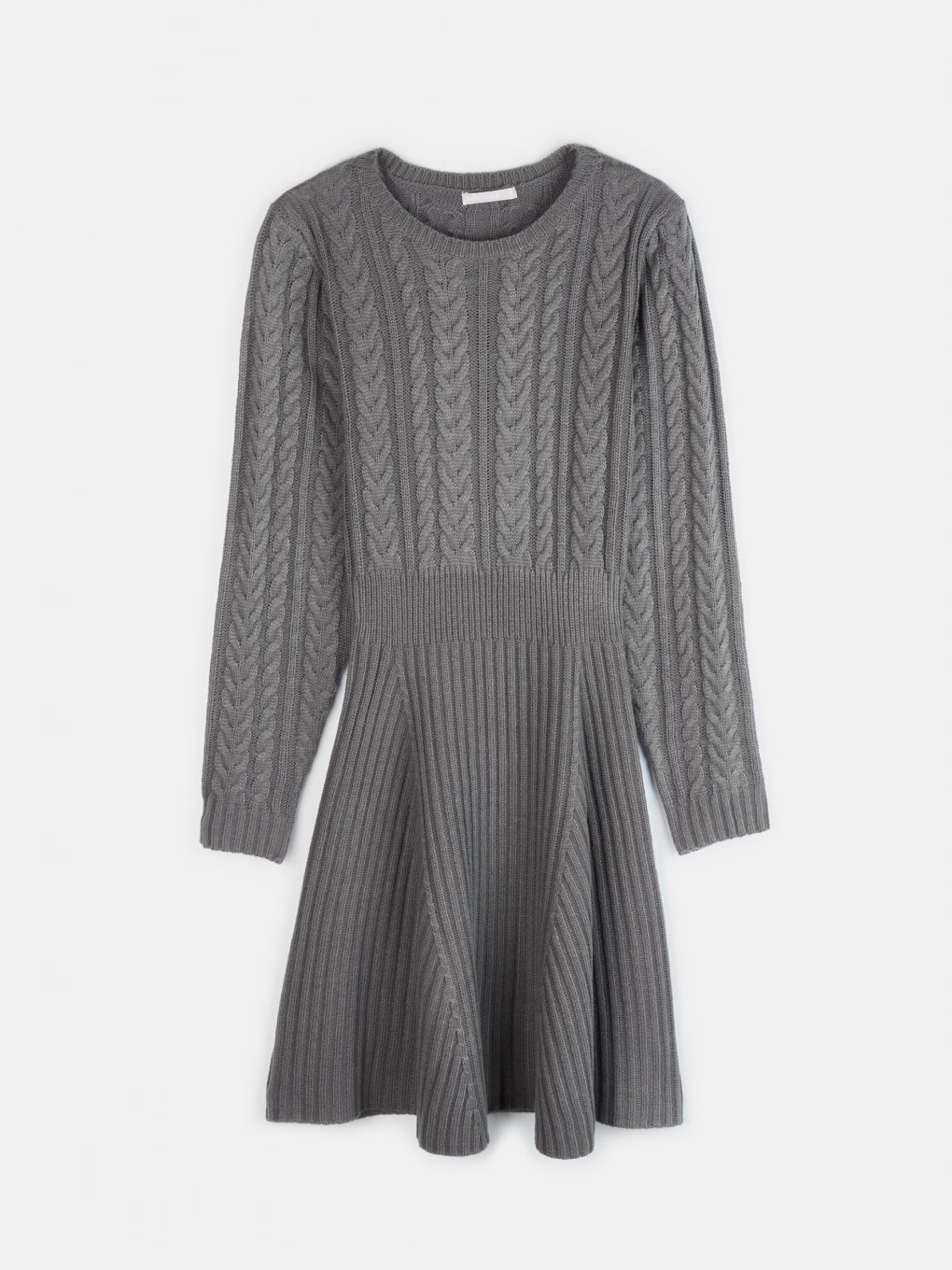 Cable-knit dress